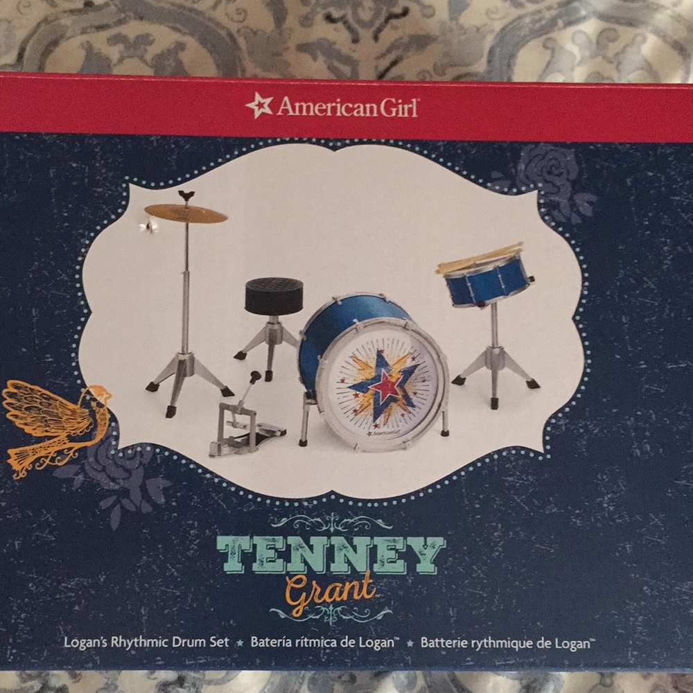 American girl Logan drum set